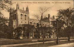 William Rainey Harper Memorial Library at the University of Chicago Illinois Postcard Postcard