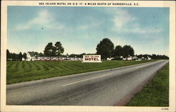 Sea Island Motel Hardeeville, SC Postcard Postcard