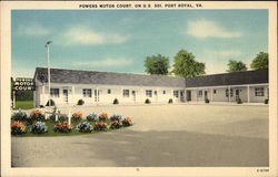 Powers Motor Court on US 301 Postcard