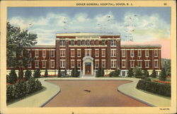 Dover General Hospital New Jersey Postcard Postcard