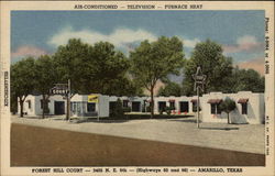 Forest Hill Court Amarillo, TX Postcard Postcard