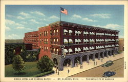 Medea Hotel and Mineral Baths - The Bath City of America Postcard