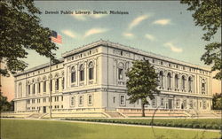 Detroit Public Library Postcard