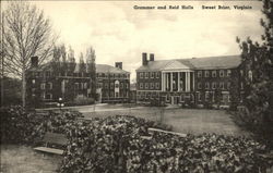 Grammer and Reid Halls Postcard