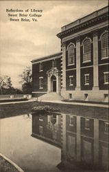 Reflections of Library at Sweet Briar College Virginia Postcard Postcard