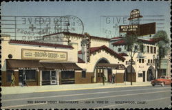 The Brown Derby Restaurant - 1828 N. Vine Street Postcard