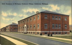 Girls' Dormitory at Michigan Children's Village Coldwater, MI Postcard Postcard