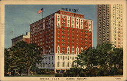 Hotel Olds Lansing, MI Postcard Postcard