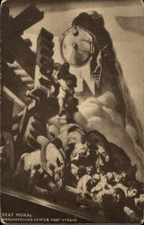Sert Mural, Rockefeller Center Postcard