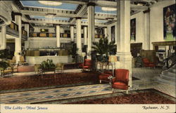Hotel Seneca - The Lobby Rochester, NY Postcard Postcard