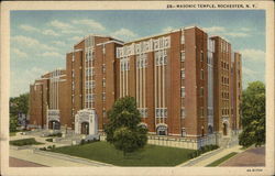 Masonic Temple Building Rochester, NY Postcard Postcard