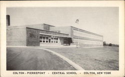 Colton - Pierrepont - Central School Postcard