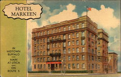 Hotel Markeen, Main at Utica on Route 5 Postcard