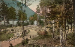 Acadia National Park - Bubble Pond Bridge and Cadillac Mountain Bar Harbor, ME Postcard Postcard