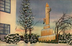 Christmas at The Calart Building Postcard