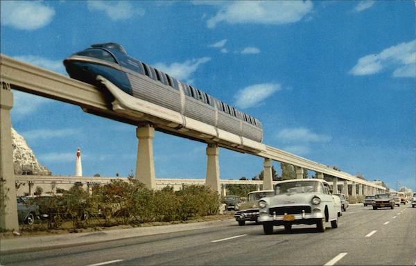 Disneyland Monorail Anaheim California
