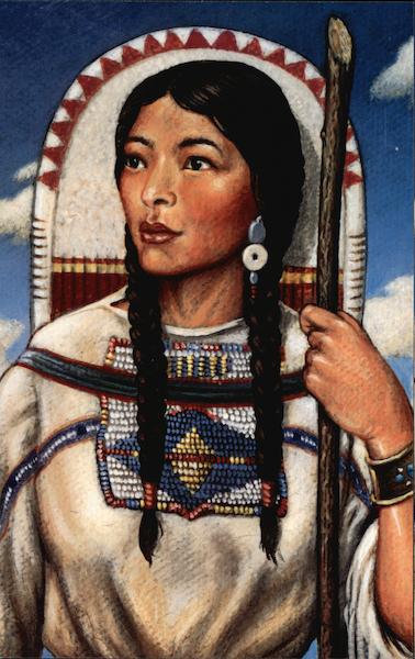 Sacagawea, Bird Woman First Day Issue Cards