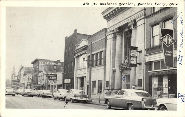 4th Street Business Section View Martins Ferry Ohio