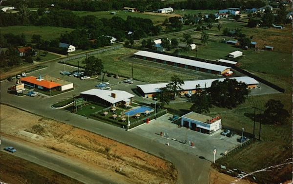 Aerial View of Hinton's Motor Lodge Dallas Texas