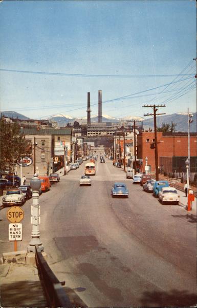 View of Business Section Trail BC Canada British Columbia