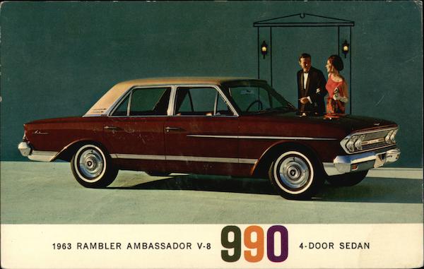 1963 Rambler Ambassador V-8 990 4-Door Sedan Cars