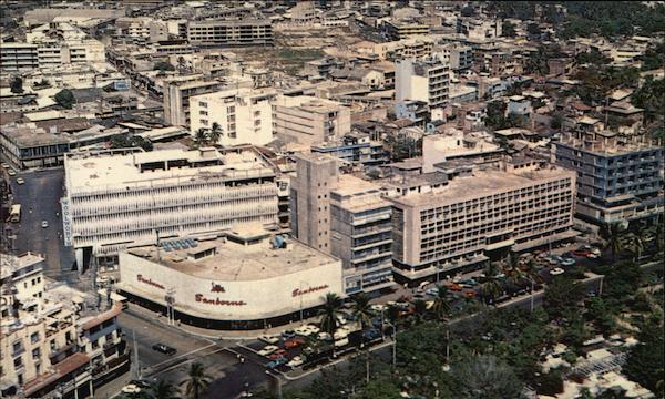 Aerial View of City Acapulco Mexico