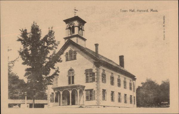 Town Hall (Reprint) Harvard Massachusetts