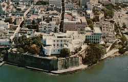 Aerial View of Old City Postcard