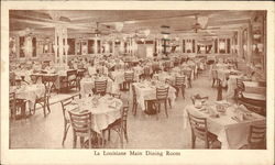 La Louisiane Main Dining Room Postcard