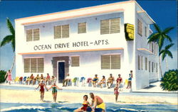 Ocean Drive Hotel Apartments Postcard