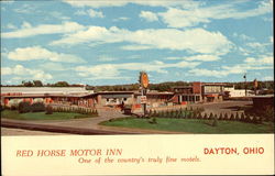 Red Horse Motor Inn Dayton, OH Postcard Postcard