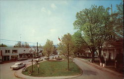 The Village Green Woodstock, NY Postcard Postcard