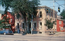 Kinderhook Post Office and Village Stores Postcard