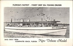 Florida's Fastest - Finest Deep Sea Fishing Cruiser Postcard