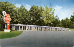 Pine View Motel Benton, AR Postcard Postcard