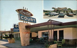 Sunset Court and Restaurant in Marshall Arkansas Postcard Postcard