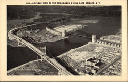 Aerial View of The Triborough & Hell Gate Bridges Postcard