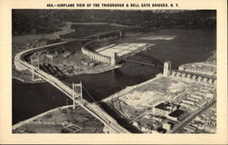 Aerial View of The Triborough & Hell Gate Bridges New York City, NY Postcard Postcard