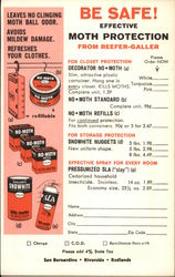 Harris' Moth Protection Postcard