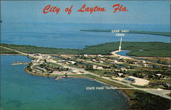 Aerial View of Layton Florida Postcard Postcard