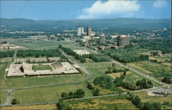 Aerial View of the University of Massachussetts Amherst, MA Postcard Postcard