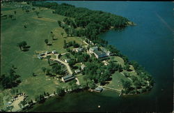 Aerial View of Lake Bamoseen Castleton, VT Postcard Postcard