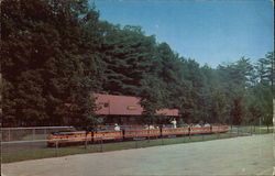 Kiddieville Train in Look Park Postcard