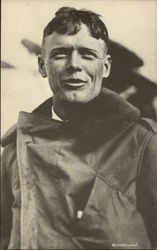 Charles A. Lindbergh "Lucky Lindy" Postcard