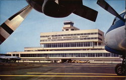 View of International Airport Building Postcard