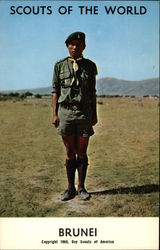 1968 Scouts of the World, Brunei Postcard