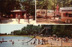 Ridge Ranch Campgrounds Newton Falls, OH Postcard 