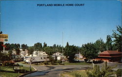 Portland Mobile Home Court Oregon Postcard Postcard