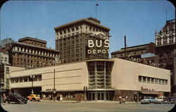Greyhound Union Bus Depot Postcard