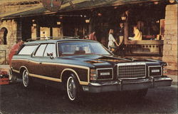 1977 Ford LTD Country Squire Wagon Postcard